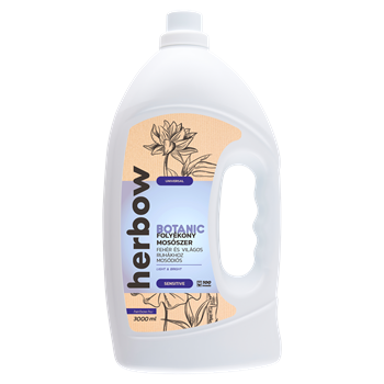 Herbow botanic universal light and bright (mosódió) folyékony mosószer fehér és világos ruhákhoz, édenkert illat 3000 ml