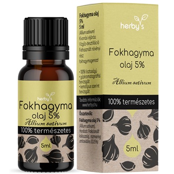 Herbys fokhagyma olaj 5% foodgrade 5 ml