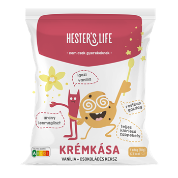 Hester`s Life zabkása vaníliás-csokoládés kekszes krémkása 50 g