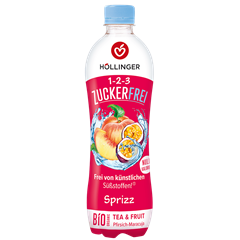 Höllinger bio őszibarack-maracuja cukormentes frissítő 500 ml