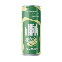 Häppi szénsavas üdítő prebiotikummal bodza-citrom 330 ml