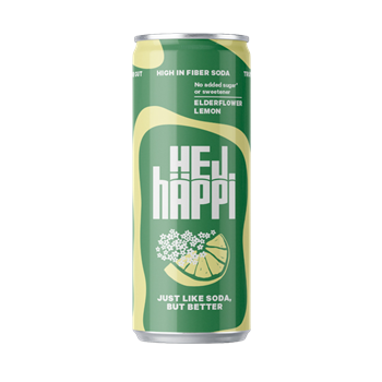 Häppi szénsavas üdítő prebiotikummal bodza-citrom 330 ml