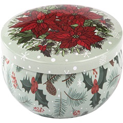 Illatmécses karácsonyi fémdobozos 4 féle illattal és mintával véletlenszerűen 1db