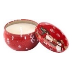 Illatmécses karácsonyi fémdobozos 4 féle illattal és mintával véletlenszerűen 1db