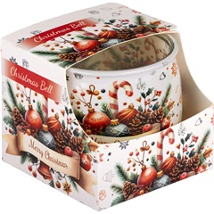 Illatmécses üvegpohárban christmas bell 1db