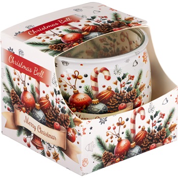 Illatmécses üvegpohárban christmas bell 1db