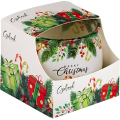 Illatmécses üvegpohárban girland 1db