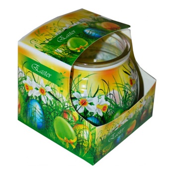 Illatmécses üvegpohárban húsvéti tojás 1db