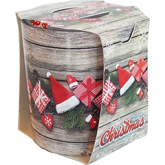 Illatmécses üvegpohárban róma christmas 1db