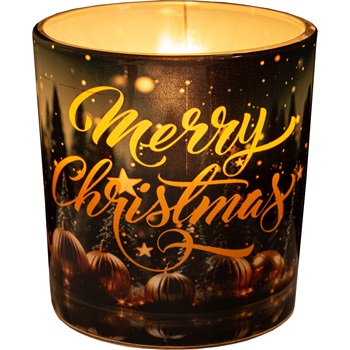 Illatmécses üvegpohárban róma christmas 1db