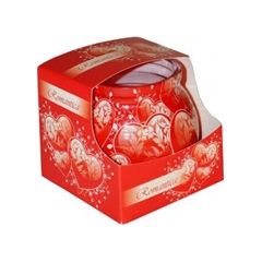 Illatmécses üvegpohárban romantika 1db