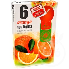 Illatos teamécses narancs 6 db-os 1 db
