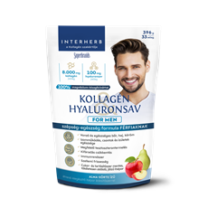 Interherb kollagén és hyaluronsav italpor for men alma körte ízű 396 g