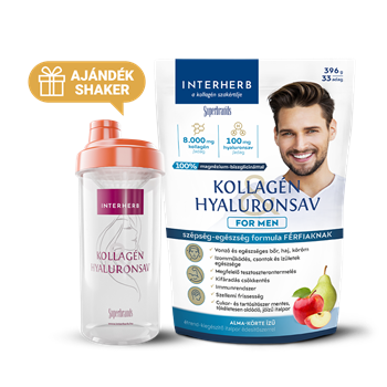 Interherb kollagén és hyaluronsav italpor for men alma körte ízű 396 g