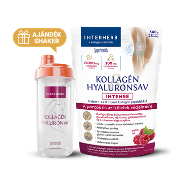 Interherb kollagén és hyaluronsav porcépítő italpor intense málna ízű 300 g