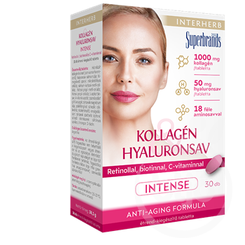 Interherb kollagén és hyaluronsav szépségformula intense tabletta 30 db