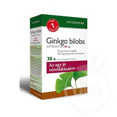 Interherb napi1 ginkgo biloba extraktum 80mg kapszula 30 db