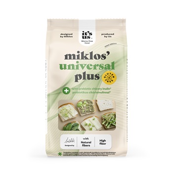 It`s us miklos` universal mix plus prebiotikus cikória inulinnal lisztkeverék 1000 g