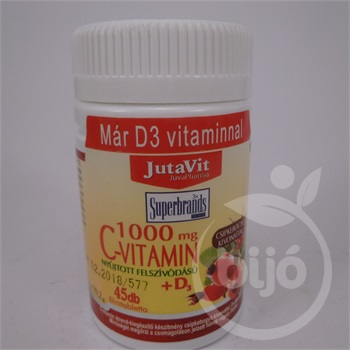 Jutavit c-vitamin 1000 mg+d3+csipkebogyó kivonattal 45 db