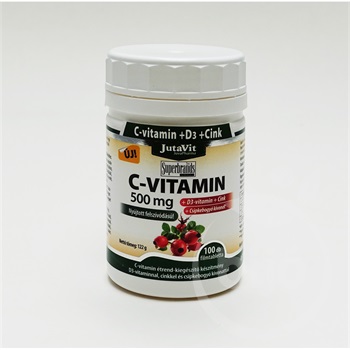 Jutavit c-vitamin 500 mg+d3+cink 100 db