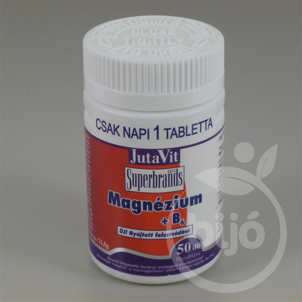 Jutavit Magnézium+B6-vitamin+D3-vitamin filmtabletta (50 db)