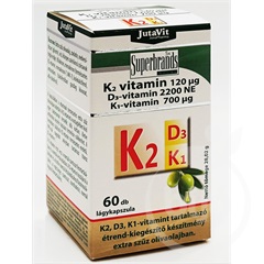 Jutavit K2 (120µg) + D3 (2200NE) + K1 (700µg) vitamin lágyzselatin kapszula 60 db