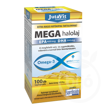 Jutavit Mega halolaj omega-3  kapszula 100 db