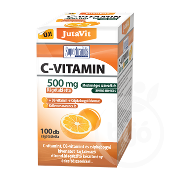 Jutavit c-vitamin 500 mg rágótabletta 100 db