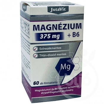 Jutavit magnézium 375mg+b6 vitamin filmtabletta 60 db
