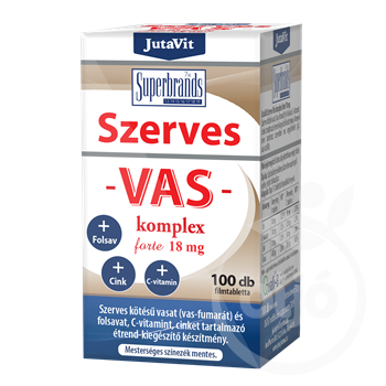 Jutavit szerves vas komplex forte 18 mg 100 db