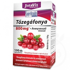 Jutavit tőzegáfonya+aranyvessző kivonat tabletta 100 db