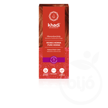 Khadi bio hajfesték por élénkvörös 100% 100 g