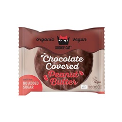 Kookie Cat bio vegán gluténmentes mogyoróvajas keksz csokiba mártva 50 g