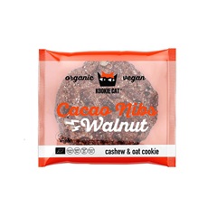 Kookie Cat bio vegán gluténmentes zabkeksz kakaóbab-dió 50 g