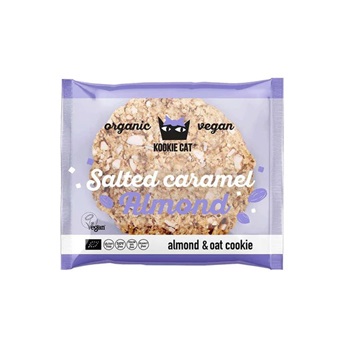 Kookie Cat bio vegán mandulás zabkeksz sós karamell 50 g