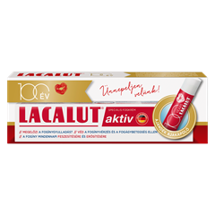Lacalut aktiv fogkrém + lacalut ajakápoló 75 ml