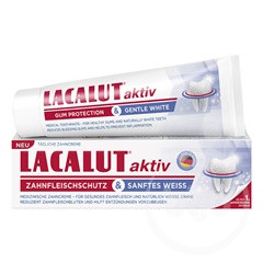 Lacalut aktiv gum protection & gentle white fogkrém 75 ml