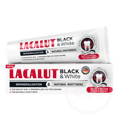 Lacalut fogkrém black & white 75 ml