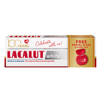 Lacalut fogkrém white fogselyemmel 75 ml