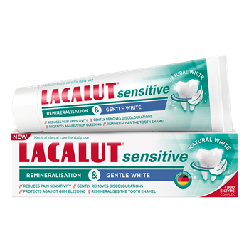 Lacalut sensitive repair effect & gentle white fogkrém 75 ml