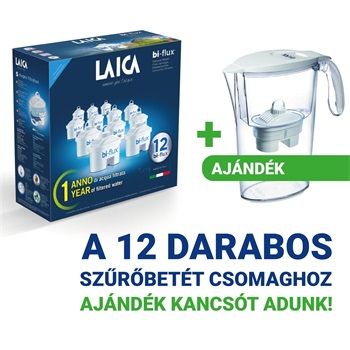 Laica bi-flux filter cartridge 12 pcs + GIFT CLEAR LINE CAN
