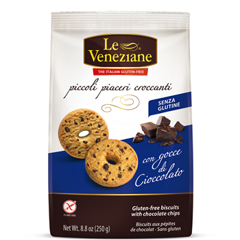Le Veneziane keksz csokidarabos 250 g