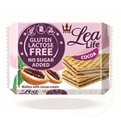 Lea life kakaós ostyaszelet hozzáadott cukor-, glutén-, laktóz nélkül 95 g