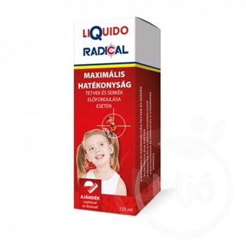 Liquido Radical tetűírtó ajándék sapkával és fésűvel 125 ml