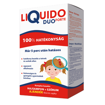 Liquido duoforte tetűírtó sampon + szérum 200+125ml 325 ml