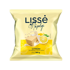Lissé töltött ostya citromos ízű 180 g