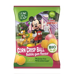 Lls mickey bio extrudált kukorica snack rágógumi 30 g