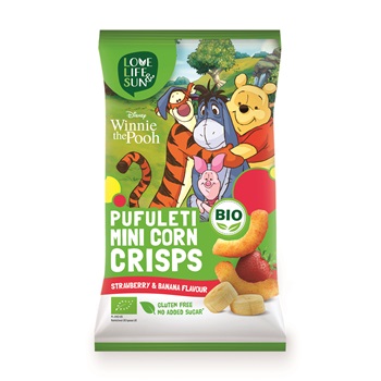 Lls winnie the pooh bio extrudált kukorica snack eper-banán 30 g