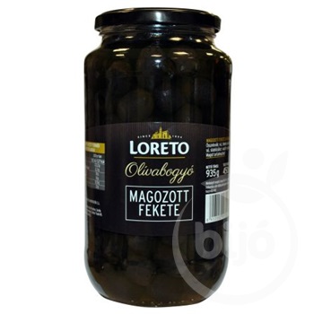 Loreto magozott fekete olivabogyó 900 g