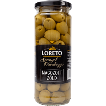 Loreto queen zöld magozott olívabogyó 227 g
